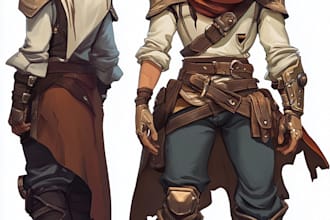 draw your rpg game character design