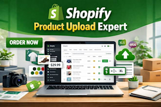 upload products to shopify store with SEO, images, tags and variants