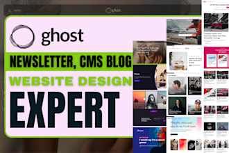 ghost cms blog website ghost membership setup ghost newsletter ghost cms expert