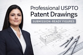 design uspto patent drawings, patent figures, utility patent