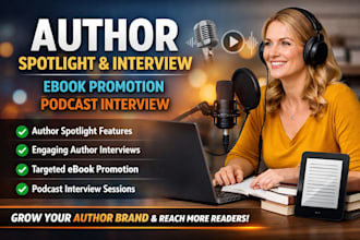 do author spotlight, author interview, ebook promotion, podcast interview