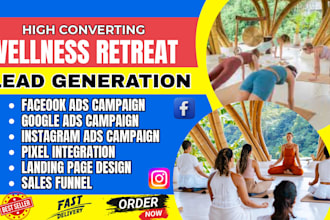 wellness retreat leads healing retreat leads spiritual retreat leads facebook ad
