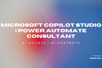 build microsoft copilot studio ai agent, power automate, ai chatbots power apps