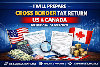 handle cross border canada or US tax return for personal or corporate