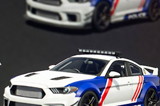 design custom fivem car livery, police skins, debadge and car packs, gta car