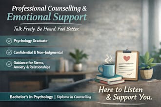 provide confidential emotional support and counselling