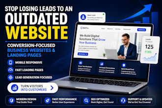 build a website that converts visitors into leads and customers