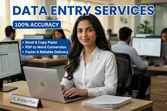 do professional data entry and copy paste work