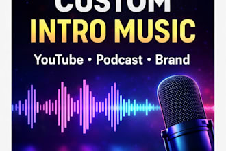 create a custom intro song or music for youtube