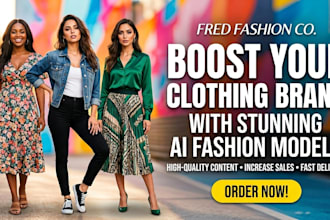 create realistic ai fashion model for your clothing brand, ai fashion