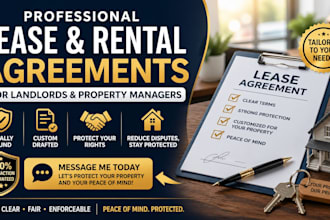 draft lease and rental agreements for landlords and property managers