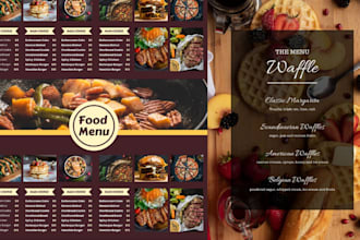 design cookbook, recipe books, and restaurant menus for KDP