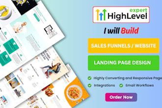 be your gohighevel sales funnel automation website landing page and n8n expert