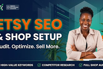 do etsy SEO, etsy shop setup, and product listing optimization