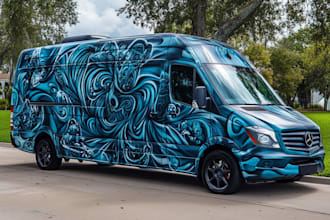 create professional vehicle wrap design for any vehicle