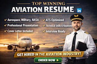 do winning aviation resume for aerospace, military, nasa, pilot, aircraft