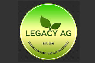 design monogram agriculture theme logo