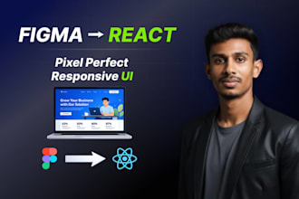 convert figma design to responsive react js website