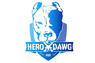 create a capturing youtube logo for my channel hero dawg