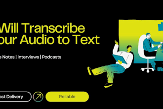 transcribe clear english audio to text