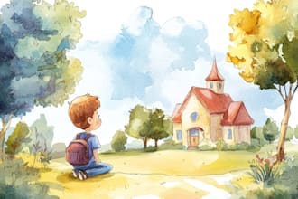 children book illustration and kids book illustration