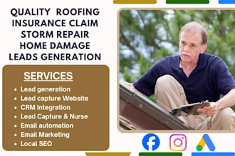 generate roofing claim leads storm damage vial facebook