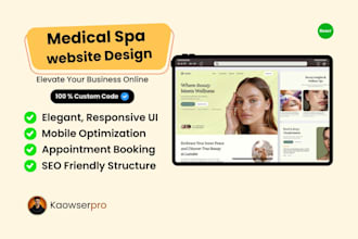design a custom medical spa website to grow your bookings