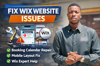fix wix website booking calendar repair wix mobile layout
