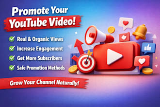 promote your youtube video for real viewers and subscribers
