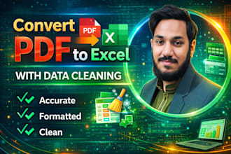 convert pdf to excel with data cleaning
