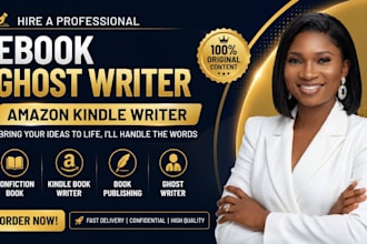 ghost write ebook kindle book amazon KDP as ebook ghostwriter
