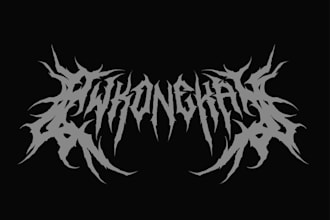 design a bold shock rock metal logo for your band