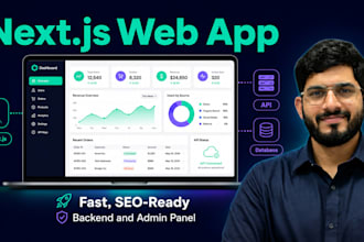build a fast seoready nextjs web app with backend and admin panel