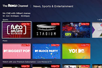 create roku tv channel, amazon fire tv, apple tv, custom smart tv or dp apps