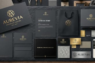 create full branding kit logo design and brand identity