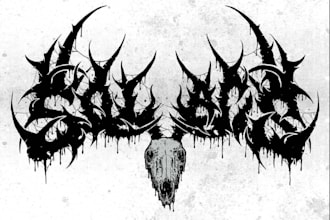 design a dark occult metal logo for your band