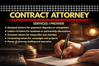 provide eviction notice, demand letter, rental dispute and legal letter