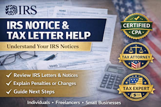 review and explain your irs notice and tax letters
