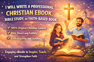 ghostwrite a professional christian ebook or bible study