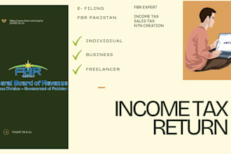 create ntn, file your income tax returns with fbr pakistan