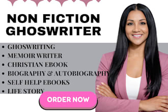 rewrite ghostwrite autobiography christian selfhelp book biography memoir writer
