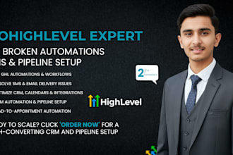 build gohighlevel sales funnels, automation workflows, CRM
