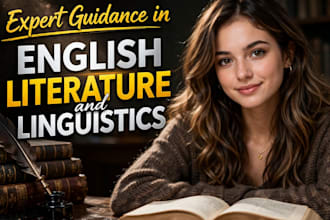 offer expert guidance in english literature and linguistics