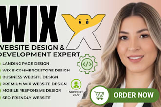 design a responsive wix website,  wix studio website design, redesign, webflow