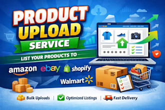 bulk import add products on shopify, ebay, temu, etsy, wix