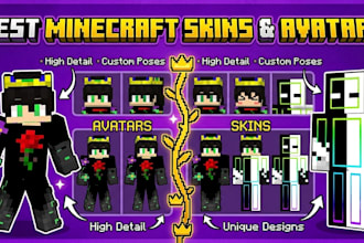 create a professional minecraft skin