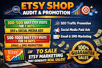 do etsy shop promotion SEO ranking etsy traffic boost etsy sales marketing ads