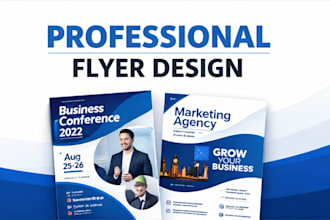design a professional flyer, poster or promotional banner