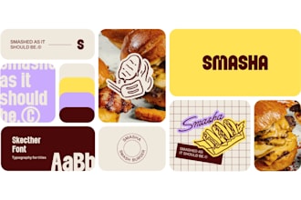 design logo with brand style guidelines, brandbook and branding kit