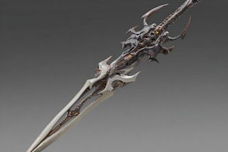 draw concepts for sci fi and fantasy weapons